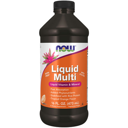 NOW Liquid Multi - Tropical Orange (16 fl oz)