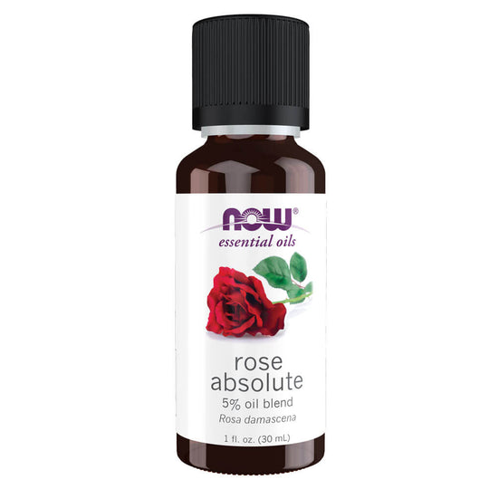 NOW Essential Oils Rose Absolute Oil Blend (1 fl oz)