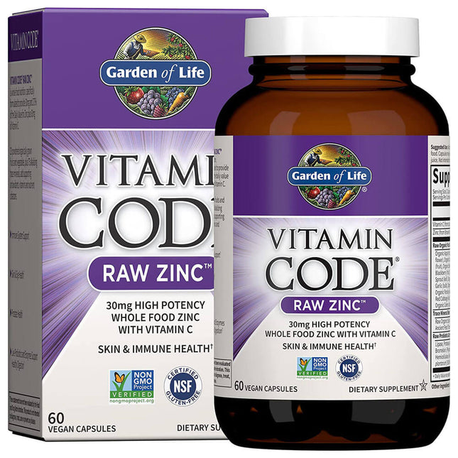 Garden of Life Vitamin Code RAW Zinc (60 capsules)