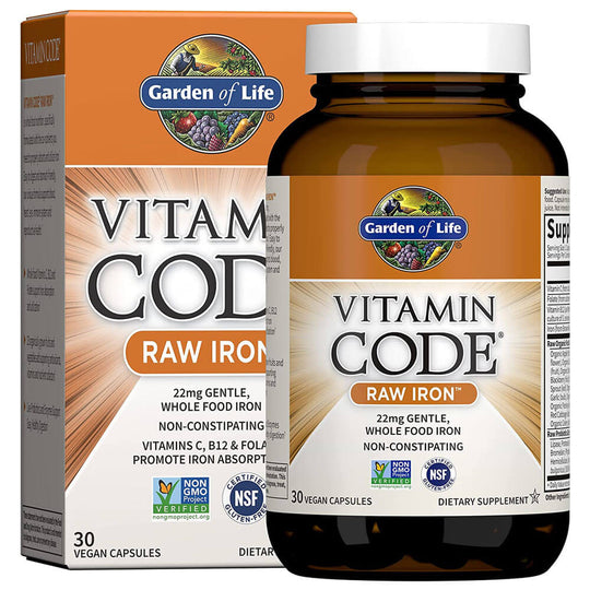 Garden of Life Vitamin Code RAW Iron (30 capsules)