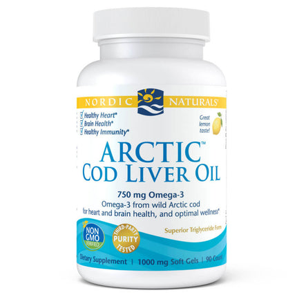 Nordic Naturals Arctic Cod Liver Oil - Lemon (90 softgels)