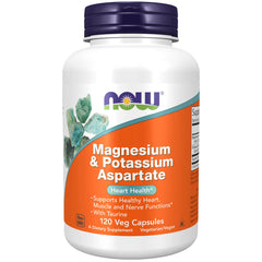 NOW Magnesium & Potassium Aspartate (120 capsules)