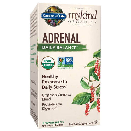 Garden of Life mykind Organics Adrenal Daily Balance (120 tablets)