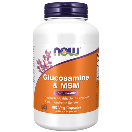 NOW Glucosamine & MSM (180 veg capsules)