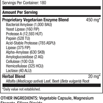 Hi-Health Complete Spectrum Plant-Based Enzymes (180 capsules)
