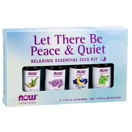 NOW Solutions Let There Be Peace & Quiet Relaxing Essential Oils Kit