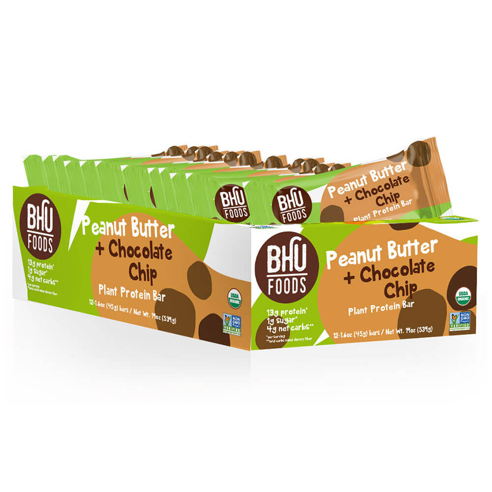 Bhu Fit Protein Bar - Peanut Butter Chocolate Chip (box of 12) – Hi-Health