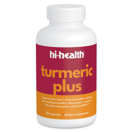Hi-Health Turmeric Plus With Bio-Absorb Curcuwin (120 capsules)