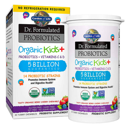 Garden of Life Dr. Formulated Probiotics Organic Kids+ (30 chewables)