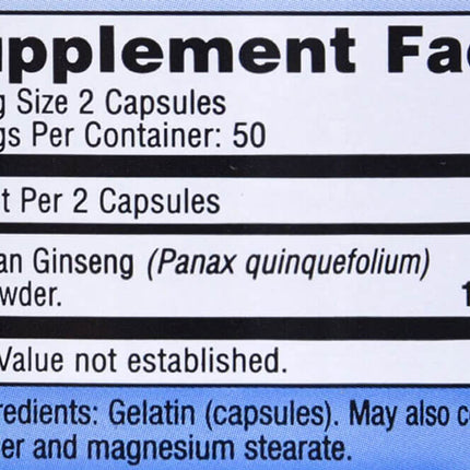 Imperial Elixir American Ginseng (100 capsules)