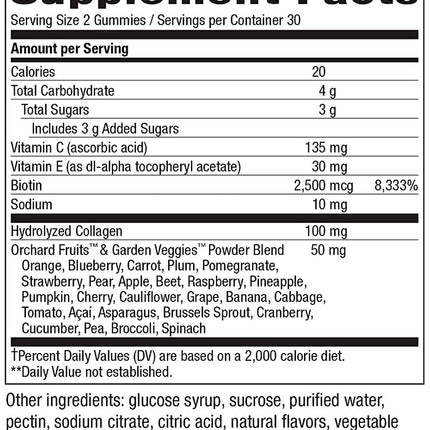 Nature's Way Alive! Hair, Skin & Nails Gummies (60 gummies)