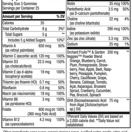 Nature's Way Alive! Premium Prenatal Gummies (75 gummies)