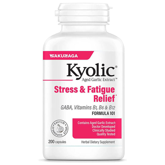 Kyolic Aged Garlic - Stress & Fatigue Relief Formula 101 (200 capsules)