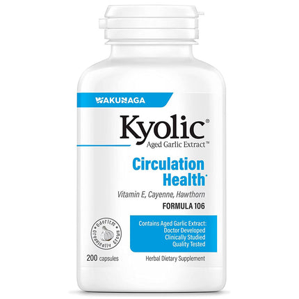 Kyolic Aged Garlic Extract - Circulation Formula 106 (200 capsules)