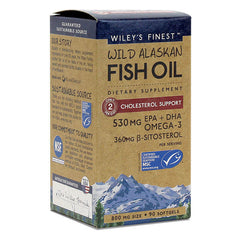 Wiley's Finest Wild Alaskan Fish Oil Cholesterol Support (90 softgels)