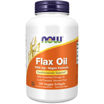 NOW Flax Oil 1000mg (120 softgels)