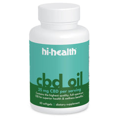 Hi-Health CBD Oil 25mg (60 softgels)