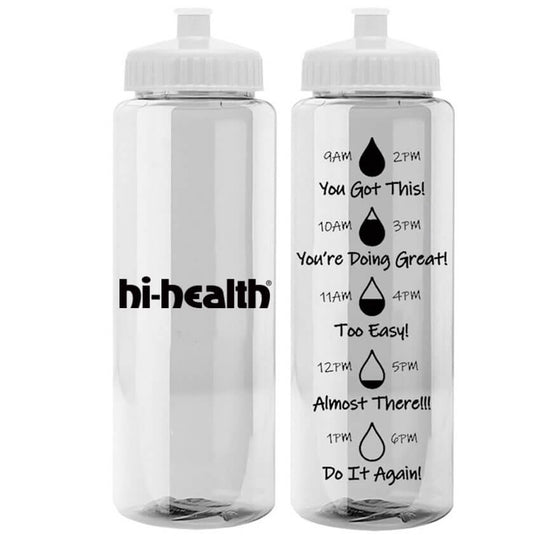 Hi-Health Motivational Water Bottle (32 oz)