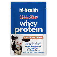 Trial Pack - Hi-Health Udder Bliss Grass Fed Whey Protein - Chocolate