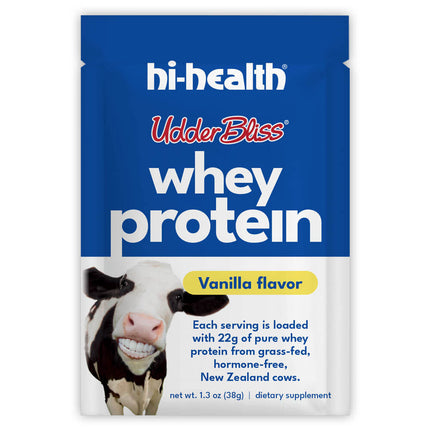 Trial Pack - Hi-Health Udder Bliss Grass Fed Whey Protein - Vanilla