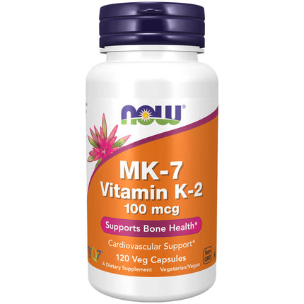 NOW MK-7 Vitamin K-2 100mcg (120 veg capsules)