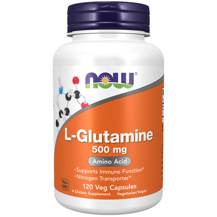 NOW L-Glutamine 500mg (120 veg capsules)