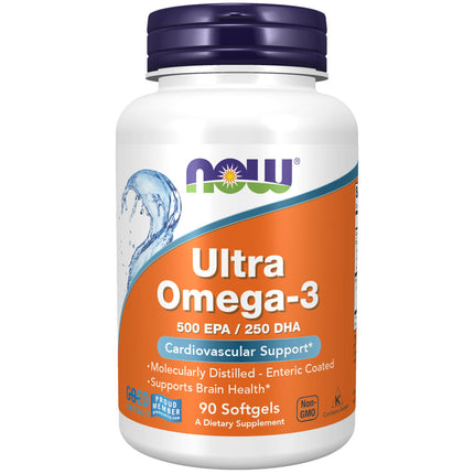 NOW Ultra Omega-3 (Bovine Gelatin) (90 softgels)