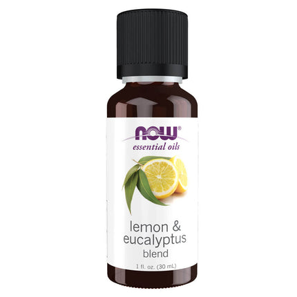 NOW Essential Oils Lemon & Eucalyptus Oil Blend (1 fl oz)