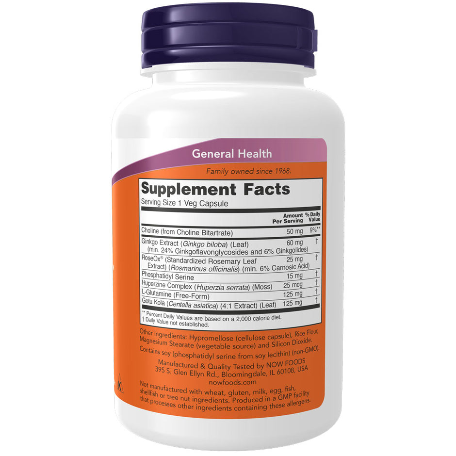 NOW Brain Elevate (120 veg capsules) – Hi-Health