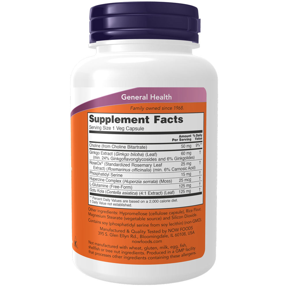 NOW Brain Elevate (120 veg capsules) – Hi-Health