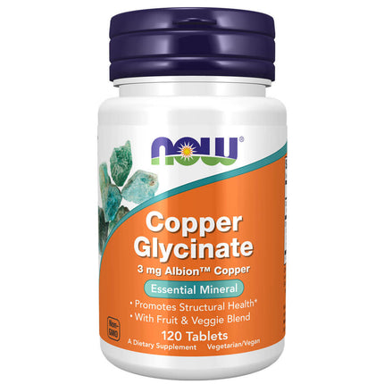 NOW Copper Glycinate (120 tablets)