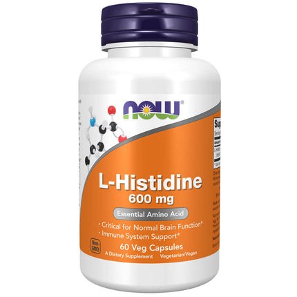 NOW L-Histidine 600mg (60 veg capsules)